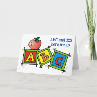 HAVE FUN ON YOUR "1st DAY OF KINDERGARDEN" Card