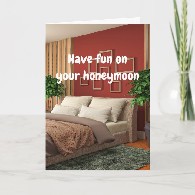 Have fun on your honeymoon. card (Front)