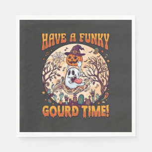 Have Funky Gourd Time Halloween Ghost Pumpkin_1 Napkins
