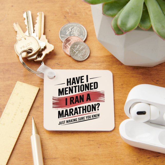 Have i mentioned i ran a marathon keychain (Desk)