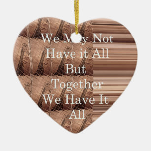 Have it all Giraffe Safari Hakuna Matata woven so Ceramic Ornament