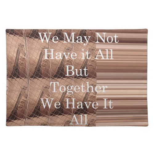 Have it all Giraffe Safari  Hakuna Matata woven so Placemat