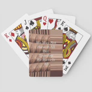 Have it all Giraffe Safari Hakuna Matata woven so Poker Cards