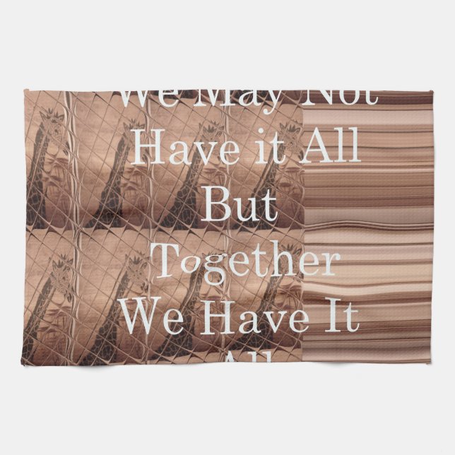Have it all Giraffe Safari  Hakuna Matata woven so Towel (Horizontal)
