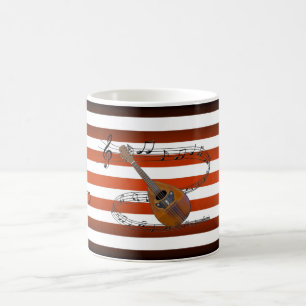 Have Mandolin ~ Will Travel ~ Musical Stripes ~ Coffee Mug
