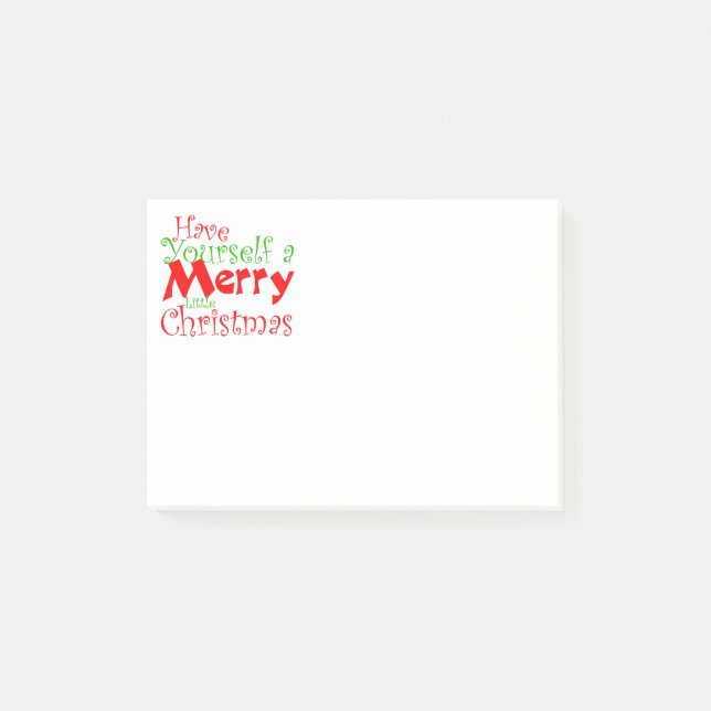Have Merry Christmas Holiday Post-it Notes (Front)