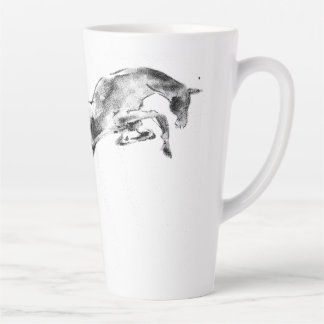 Have morning  with  Jumping horse  Latte Mug