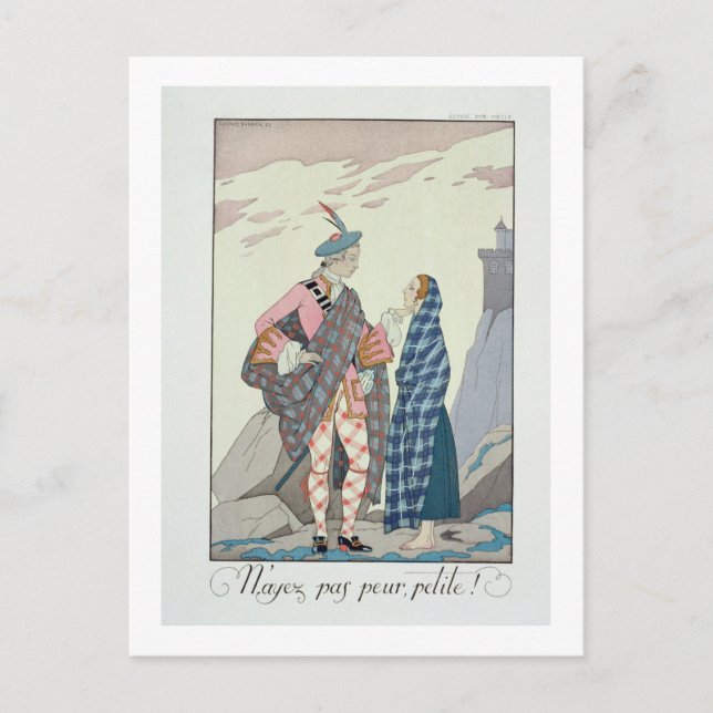 Have no fear, little one! 1922 (pochoir print) postcard (Front)