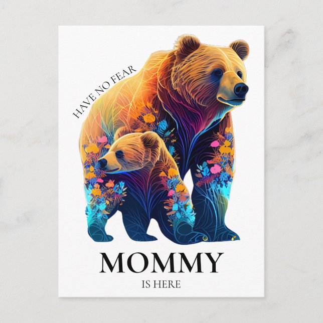 Have No Fear Mommy Is Here - Mother's Day Postcard (Front)