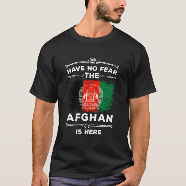 Have No Fear The Afghan Is Here Halloween Afghanis T-Shirt (Front)