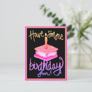 Have S’more Birthday Fun Birthday Invitation