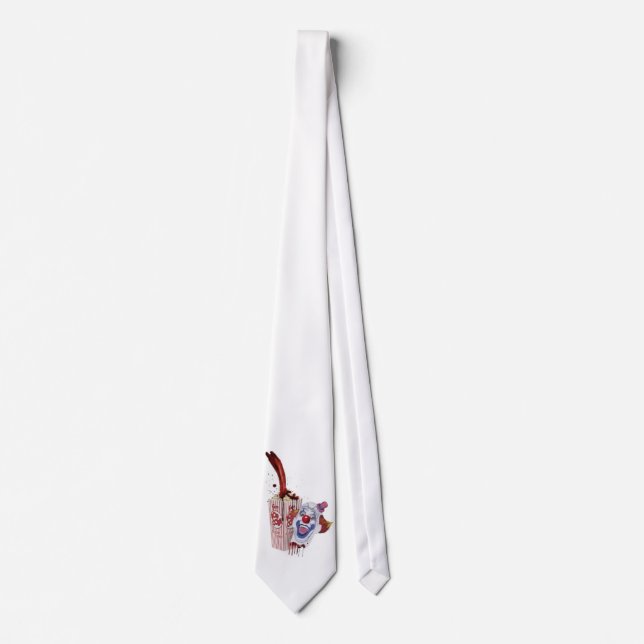 Have some delicious popcorn, children! neck tie (Front)