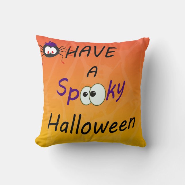 Have Spooky Halloween Throw Pillow (Front)