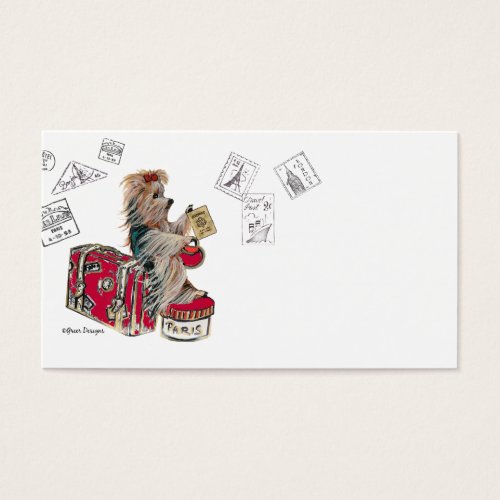 Have suitcase-will travel Yorkshire Travel Business Cards