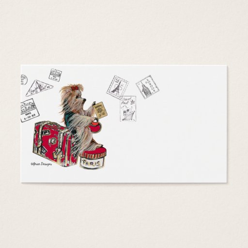 Customizable Have suitcase-will travel Yorkshire Travel Business Cards