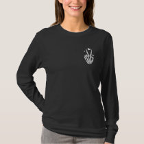 Have The Day You Deserve Peace Sign Skeleton 2 Sid T-Shirt