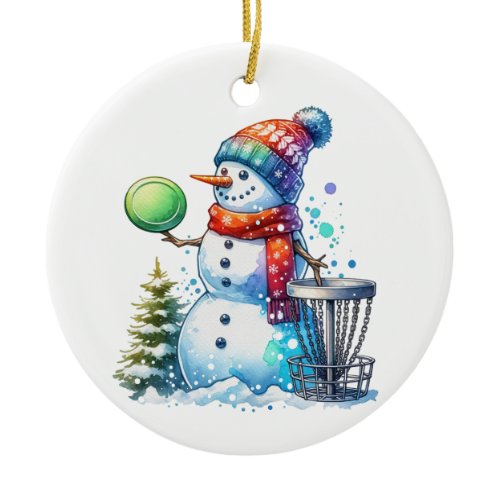 Have the Merriest Christmas by Par | Disc Golf Ceramic Ornament