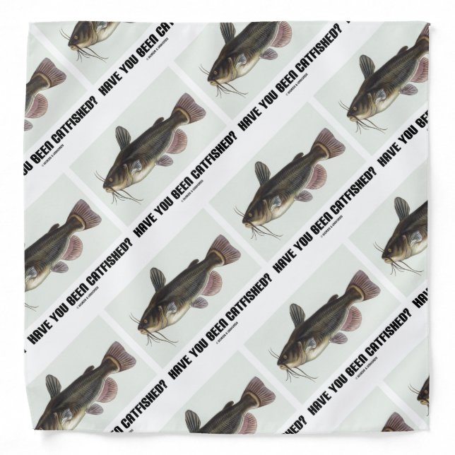Have You Been Catfished? Catfish Query Humor Bandana (Front)