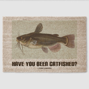 Have You Been Catfished? Catfish Query Humor Fiber Doormat