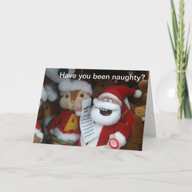 HAVE YOU BEEN NAUGHTY HOLIDAY CARD (Front)