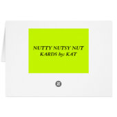 Have you gone Nutty??!! Cards (Back Horizontal)