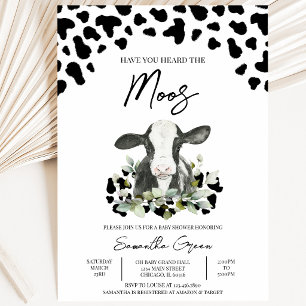 Have you Heard the Moos Baby Shower Invitation