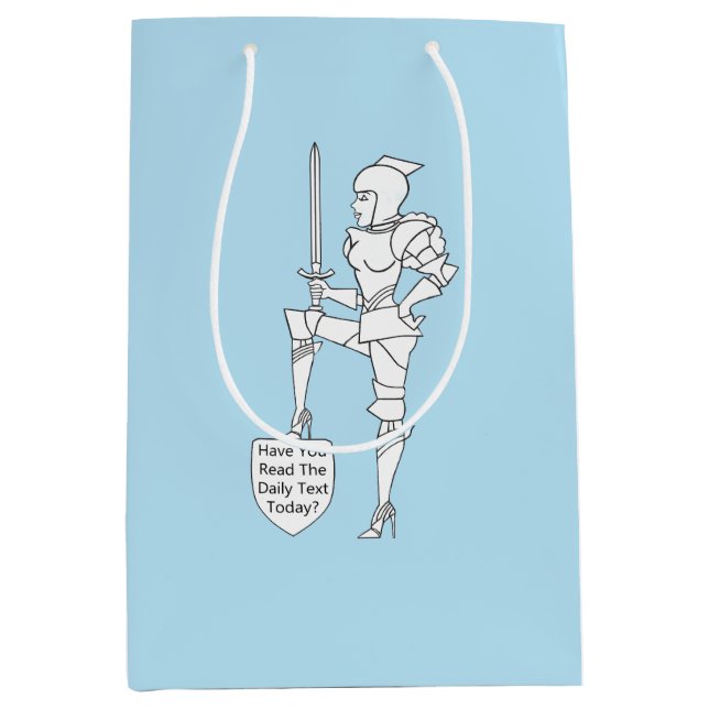 "Have You Read the Daily Text Today?" Medium Gift Bag (Front)