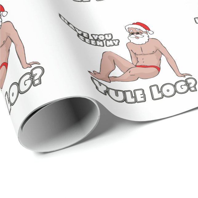 Have you seen my yule log? wrapping paper (Roll Corner)