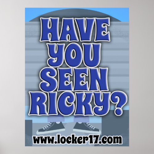 Have You Seen Ricky Cool Book Question Motto Poster