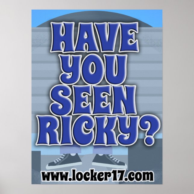 Have You Seen Ricky Cool Book Question Motto Poster (Front)