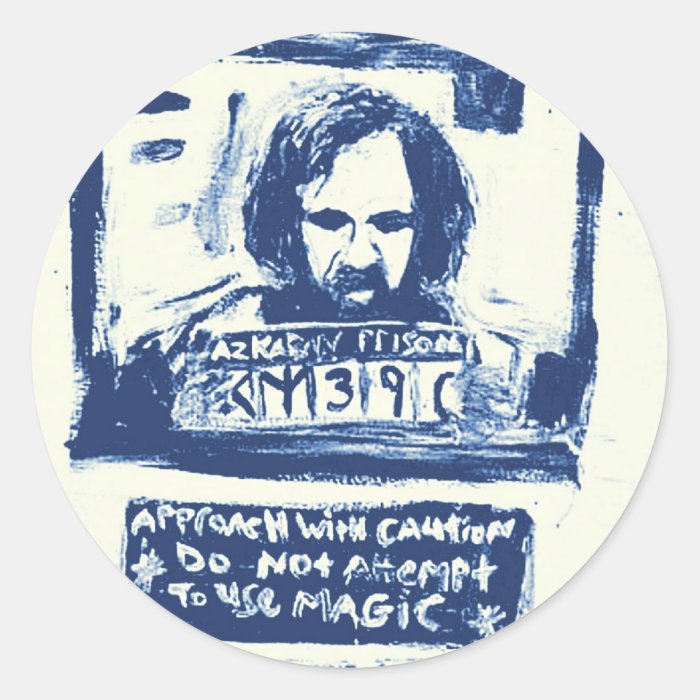 HAVE YOU SEEN THIS WIZARD BLUE STICKERS