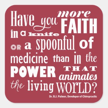 Have Your More Faith Quote Chiropractic Stickers by chiropracticbydesign at Zazzle