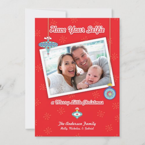 Have Your Selfie a Merry Little Christmas Card