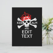 Have Your Text Keep Calm Crossbones Skull (Standing Front)