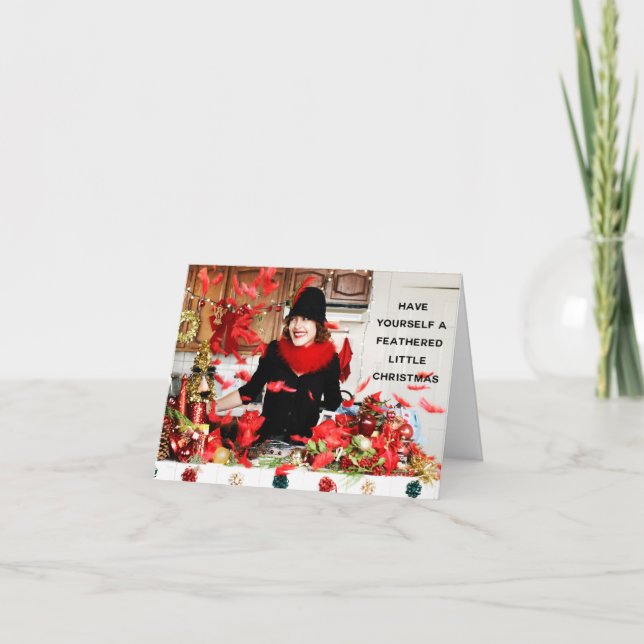 "Have Yourself a Feathered Little Christmas" Holiday Card (Front)