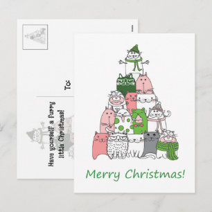 Have yourself a Furry Little Christmas! Holiday Postcard