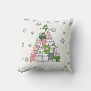 Have yourself a Furry Little Christmas! Throw Pillow