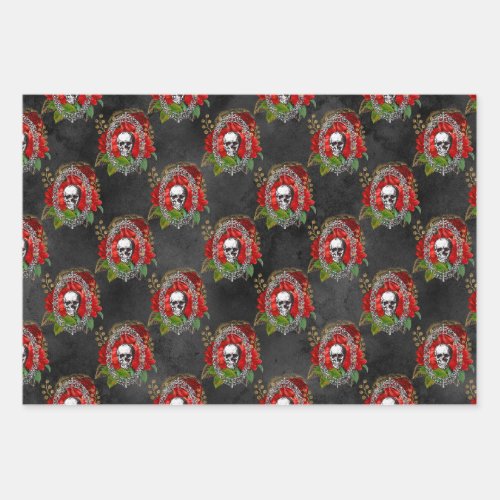 Have Yourself a Gothic Little Christmas Wrapping Paper Sheets