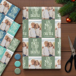 Have Yourself a Merry Christmas  1 Photo Whimsical Wrapping Paper Sheets<br><div class="desc">Add one vertical picture to this cute holiday typography design - perfect for the kids. A simple and modern photo to make a memorable wrap under your tree.</div>