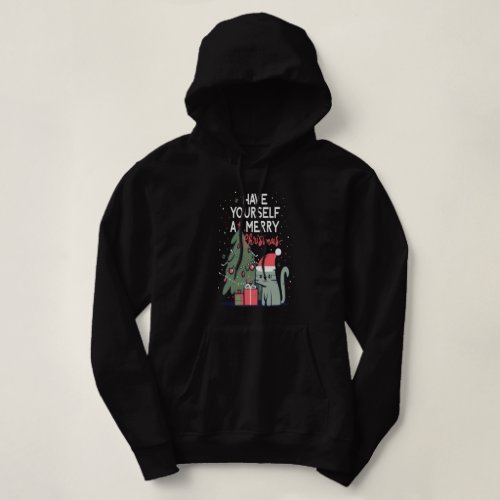  Have Yourself A Merry Christmas Cat T_shirt Hoodie