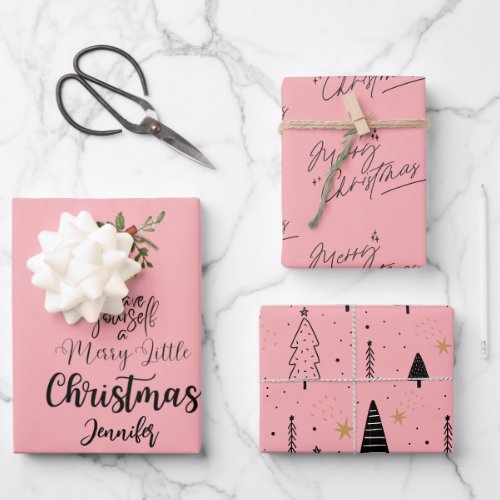 Have yourself a merry little christmas blackpink wrapping paper sheets