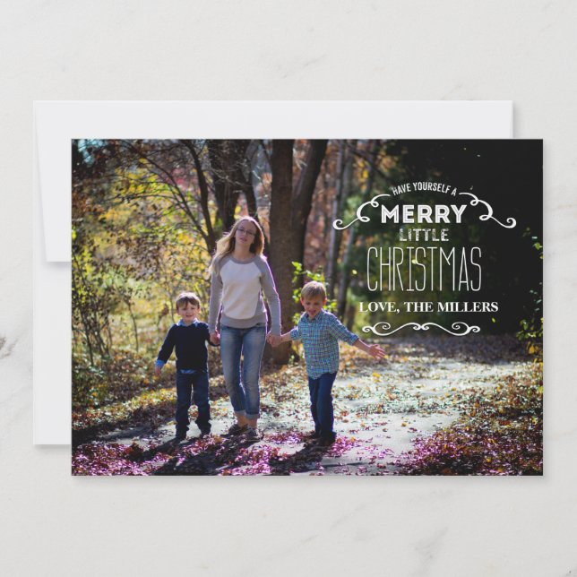 Have yourself a Merry Little Christmas Holiday Card (Front)
