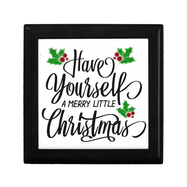 Have Yourself a Merry Little Christmas Holiday Gift Box (Front)