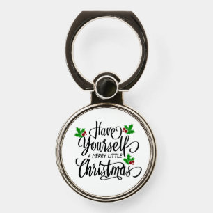 Have Yourself a Merry Little Christmas Holiday Phone Ring Stand