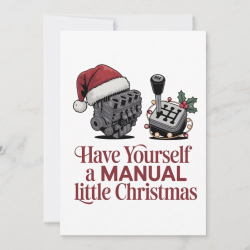 Have Yourself a Merry Little Christmas Mechanic  Invitation