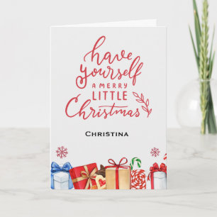 Have Yourself a Merry little Christmas Name Card