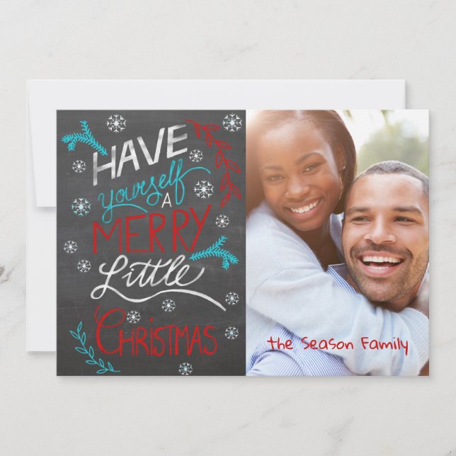 Have yourself a merry little Christmas Photo card (Front)