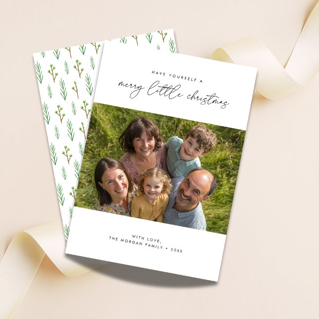 Have Yourself A Merry Little Christmas Photo Holiday Card (Creator Uploaded)