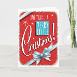 Have Yourself A Merry Little Christmas Retro Cards
