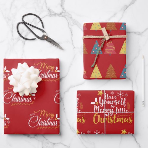 Have yourself a Merry Little Christmas Wrapping Paper Sheets